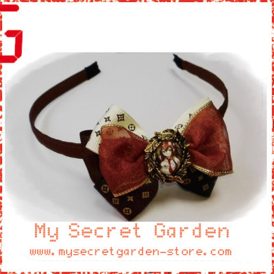 Steins Gate シュタインズ・ゲ 牧瀬紅莉栖 Makise Kurisu Anime Cabochon Hair Bows ( Hair Clip or Hair Band )